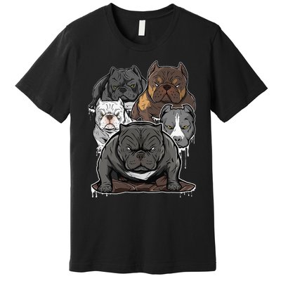 Pitbull terrier Bully American bullies dog Premium T-Shirt