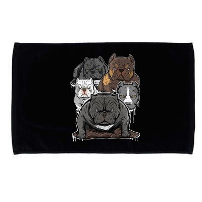 Pitbull terrier Bully American bullies dog Microfiber Hand Towel