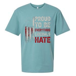 Proud To Be Everything Liberals Hate 1776 Flag Sueded Cloud Jersey T-Shirt