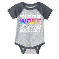 Proud To Be Woke It Sure Beats Being Willfully Ignorant Infant Baby Jersey Bodysuit