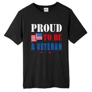 Proud To Be A Veteran American Veterans Day Tall Fusion ChromaSoft Performance T-Shirt