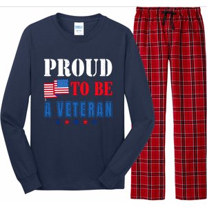 Proud To Be A Veteran American Veterans Day Long Sleeve Pajama Set