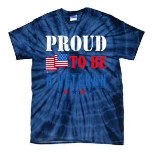 Proud To Be A Veteran American Veterans Day Tie-Dye T-Shirt