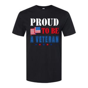 Proud To Be A Veteran American Veterans Day Softstyle CVC T-Shirt