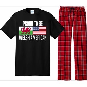 Proud To Be Welsh American Gift Pajama Set