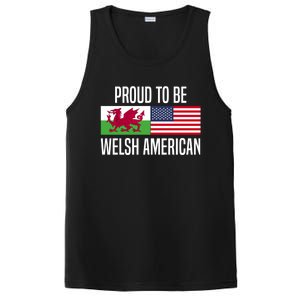 Proud To Be Welsh American Gift PosiCharge Competitor Tank