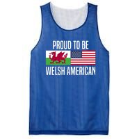 Proud To Be Welsh American Gift Mesh Reversible Basketball Jersey Tank