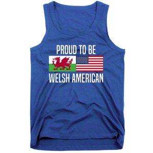 Proud To Be Welsh American Gift Tank Top