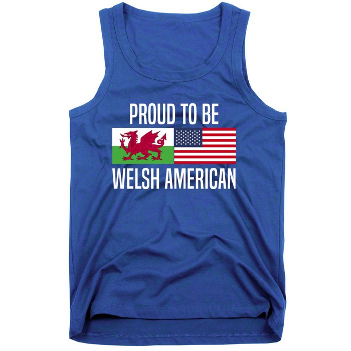 Proud To Be Welsh American Gift Tank Top