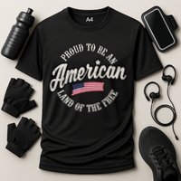 Proud To Be An American Gift Cooling Performance Crew T-Shirt