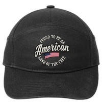 Proud To Be An American Gift 7-Panel Snapback Hat