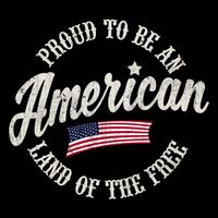 Proud To Be An American Gift 7-Panel Snapback Hat