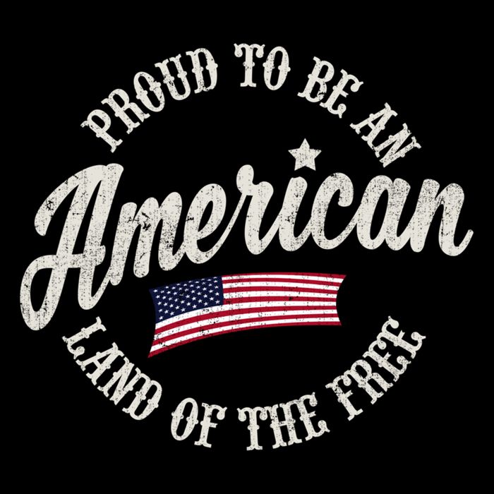 Proud To Be An American Gift 7-Panel Snapback Hat