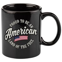 Proud To Be An American Gift 11oz C Handle Ceramic Mug