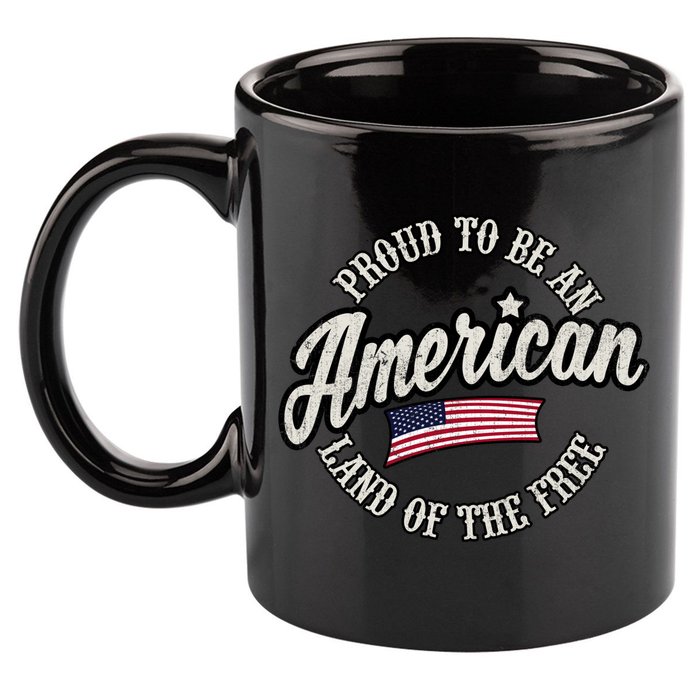 Proud To Be An American Gift 11oz C Handle Ceramic Mug