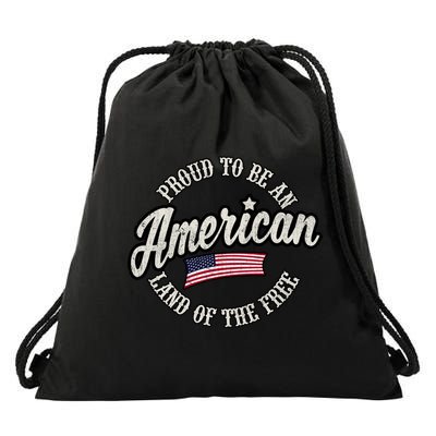 Proud To Be An American Gift Drawstring Bag