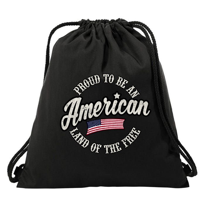 Proud To Be An American Gift Drawstring Bag