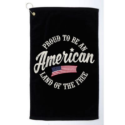 Proud To Be An American Gift Golf Towel
