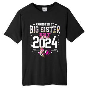 Promoted To Big Sister Est 2024 New Big Sister Mothers Day Tall Fusion ChromaSoft Performance T-Shirt