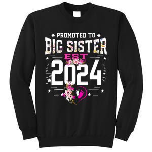 Promoted To Big Sister Est 2024 New Big Sister Mothers Day Tall Sweatshirt