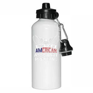 Proud To Be An American Assistant Principal Gift Aluminum Water Bottle