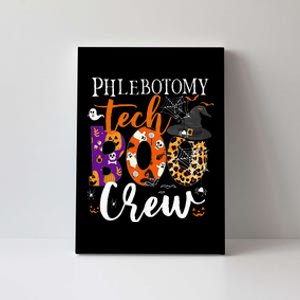 Phlebotomy Tech Boo Crew Ghost Halloween Technician Matching Canvas