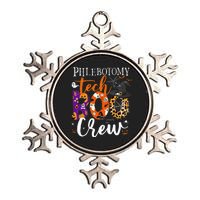 Phlebotomy Tech Boo Crew Ghost Halloween Technician Matching Metallic Star Ornament