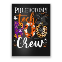 Phlebotomy Tech Boo Crew Ghost Halloween Technician Matching Poster