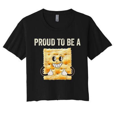 Proud To Be A Cracker Funny Halloween Costume Women Women's Crop Top Tee