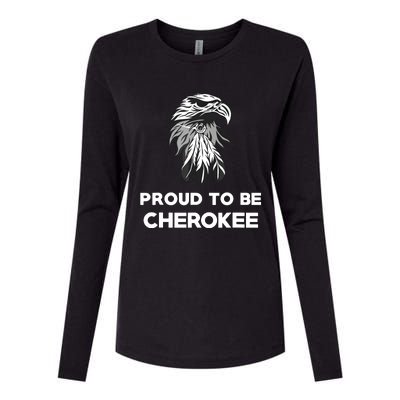 Proud To Be Cherokee Native American Pride Womens Cotton Relaxed Long Sleeve T-Shirt