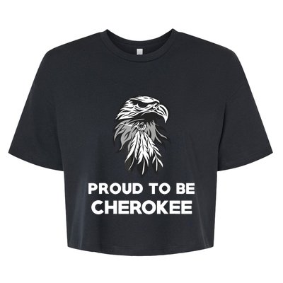 Proud To Be Cherokee Native American Pride Bella+Canvas Jersey Crop Tee