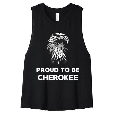 Proud To Be Cherokee Native American Pride Women's Racerback Cropped Tank