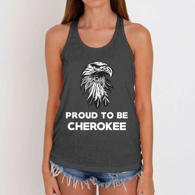 Proud To Be Cherokee Native American Pride Women's Knotted Racerback Tank