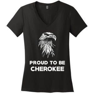 Proud To Be Cherokee Native American Pride Women's V-Neck T-Shirt