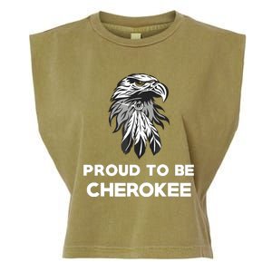 Proud To Be Cherokee Native American Pride Garment-Dyed Women's Muscle Tee