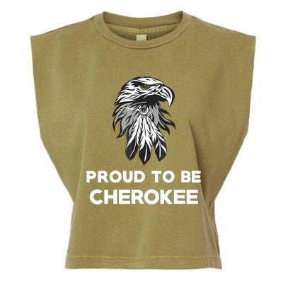 Proud To Be Cherokee Native American Pride Garment-Dyed Women's Muscle Tee