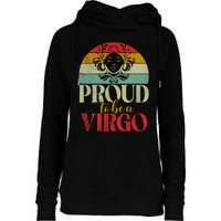 Proud To Be A Virgo Vintage Womens Funnel Neck Pullover Hood