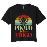 Proud To Be A Virgo Vintage Women's Crop Top Tee