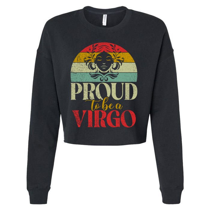 Proud To Be A Virgo Vintage Cropped Pullover Crew