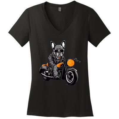 Proud To Be A Frenchie Lover Women's V-Neck T-Shirt