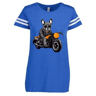 Proud To Be A Frenchie Lover Enza Ladies Jersey Football T-Shirt