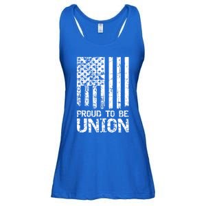 Proud To Be Union Skilled Labor Worker Gift Ladies Essential Flowy Tank