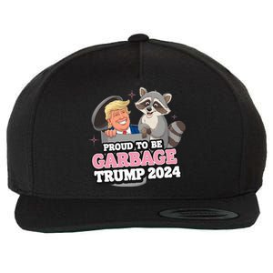 Proud To Be Garbage Vote Trump President 2024 Wool Snapback Cap