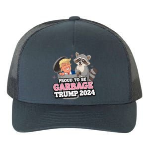 Proud To Be Garbage Vote Trump President 2024 Yupoong Adult 5-Panel Trucker Hat