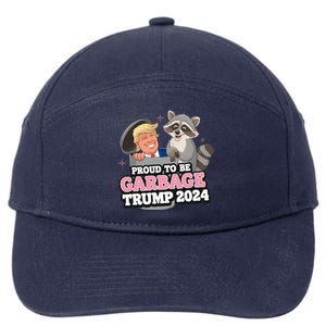 Proud To Be Garbage Vote Trump President 2024 7-Panel Snapback Hat