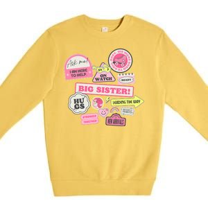 Promoted To Big Sister Cute Gift Premium Crewneck Sweatshirt