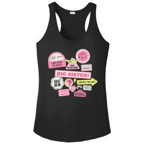 Promoted To Big Sister Cute Gift Ladies PosiCharge Competitor Racerback Tank