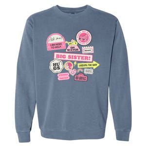 Promoted To Big Sister Cute Gift Garment-Dyed Sweatshirt