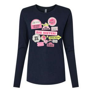 Promoted To Big Sister Cute Gift Womens Cotton Relaxed Long Sleeve T-Shirt