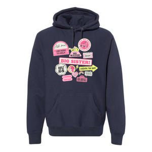 Promoted To Big Sister Cute Gift Premium Hoodie